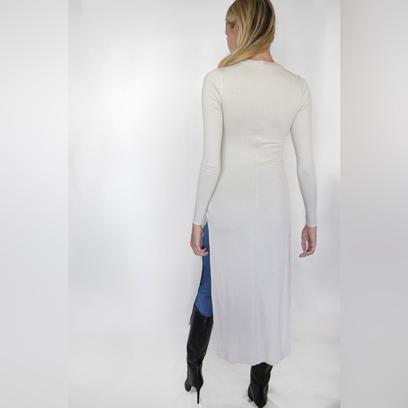 The Range ALLOY RIB LS DUSTER in Nude - Picture 3 of 9